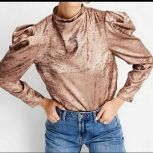 NWT Future Collective with Kahlana Barfield Brown Blouse ,  Copper , Size Medium